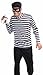 Forum Novelties Men's Burglar Costume, White/Black, One Size