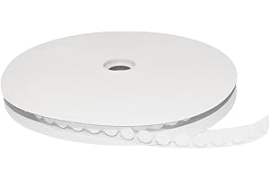 FindTape Hook Side Self Adhesive Dots 900 Pcs – 7/8 in Sticky Back Dots, Hook Side Only, Self Adhesive Backing Great for Arts and Crafts, Classrooms, and Home Office Use (White)