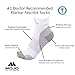 Plantar Fasciitis Sock - Support Ankle Compression Sleeve Socks - Reading Socks - Planter Sleeve Socks - 1 Pair Unisex Heel Pain Arch Support/Ankle Sock (Large, Black Closed Toe)