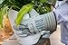 JustForKids Kids Work and Gardening Gloves with Rubberized Safety Cuff, Children and Youth age 6 Years Old, Premium Leather and Cotton