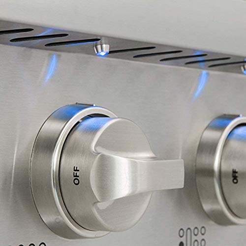 Thor Kitchen 48 in. Gas Rangetop HRT4806U with 6 Sealed Burners & 1 Griddle, in Stainless Steel