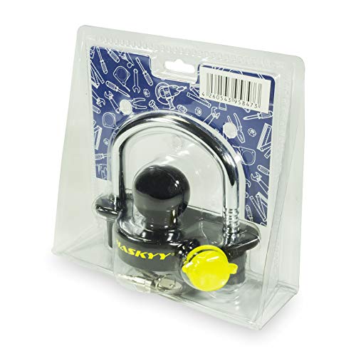 Haskyy Aanhangerslot kogelslot diefstalbeveiliging aanhangerbeveiliging sleepblokkering I hoogwaardig staal I… - Afbeelding 6