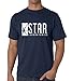 Star Labs Adult DT T-Shirt Tee (Medium, Navy Blue)