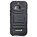 HTC One M8 Holster Case, Fosmon STURDY [Locking Swivel Belt Clip | Kickstand] Rugged Heavy Duty Shock Proof Case for HTC One M8 (Black/Black)