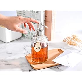 Large Soap Dispenser with Non-Slip Silicone Pad – Premium Quality – Dish and Hand Soap Dispenser – Rust Proof Stainless… 41rkpXKjjYL