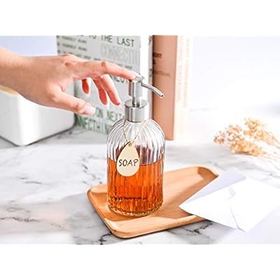 Large Soap Dispenser with Non-Slip Silicone Pad – Premium Quality – Dish and Hand Soap Dispenser – Rust Proof Stainless… 41rkpXKjjYL