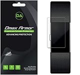 [6-Pack] Dmax Armor for Fitbit Charge 2 Screen Protector, [Full Screen Coverage] High Definition Clear Shield