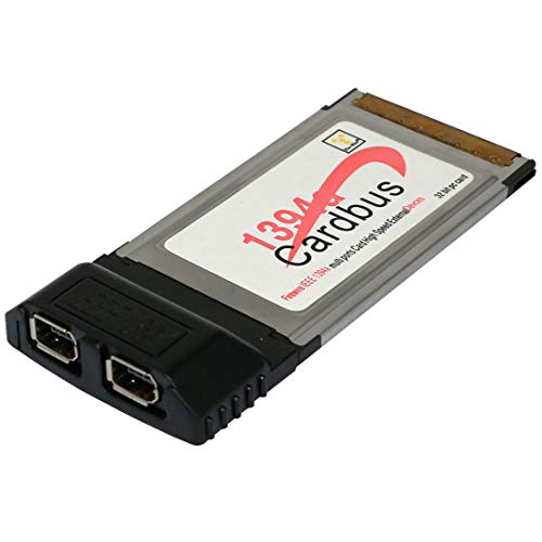 JMT 2 Port 6 Pin 1394A IEEE 1394 CardBus Card 54mm Laptop FireWire Card for PCMCIA Digital Camera DV Camcorders Hard Disks Removable Drives Laptop PC - Thumbnail 5