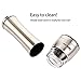 Holan Stainless Steel Salt and Pepper Mill Pepper Grinder Set Shaker,Acrylic Glass Construction,Ceramic Rotor Adjustable Coarseness for Flavor & Seasoning【Pack of 2】