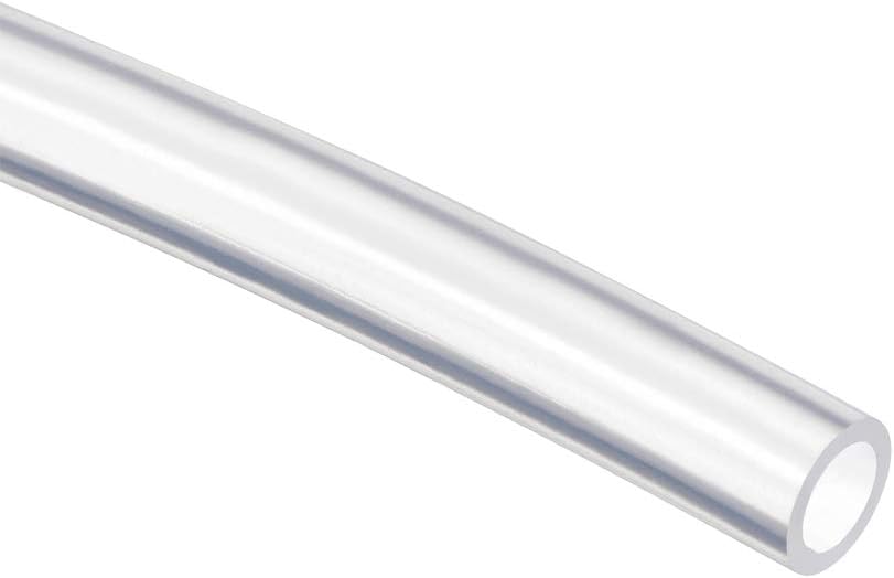 sourcing map Silicone Tubing 4mm ID x 6mm OD, 2m Clear Rubber Air Hose Water