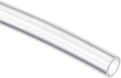 sourcing map Silicone Tubing 4mm ID x 6mm OD, 2m Clear Rubber Air Hose Water
