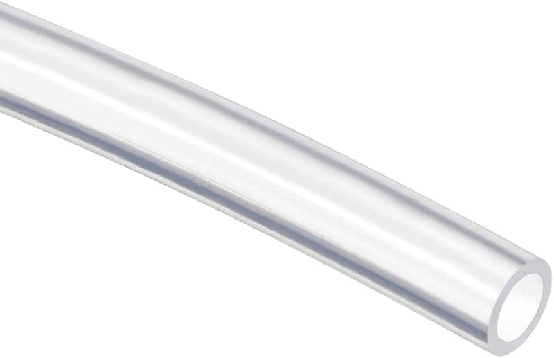 sourcing map Silicone Tubing 4mm ID x 6mm OD, 2m Clear Rubber Air Hose Water