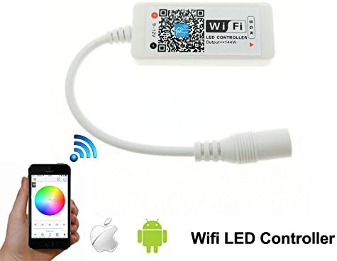 WiFi Wireless LED Smart Controller for 5050/3528 RGB LED Strip Light Working with Android and IOS System Mobile Phone APP Control with Music/Timing Function