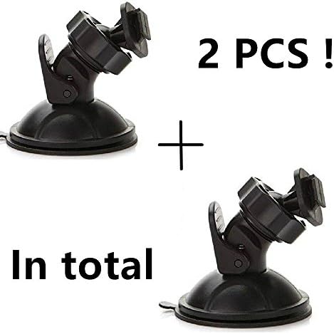 EVASA Camera Suction Mount,2 Suction Mount,for Dashcam Cam Camera DVR Video Recorder