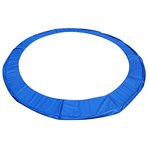Benlet Heavy Duty Waterproof 10/12/14/15FT Replacement Trampoline Safety Pad Spring Cover Surround PVC Pad Foam Spring Cover Padding Pads (Blue, 15ft)