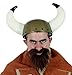 Jacobson Hat Company Men's Viking Helmet with Horns, Gold, One Size