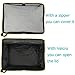 Petleader Collapsible Portable Cat Litter Box Black/Gray for Travel Light Weight Foldable (Grey)