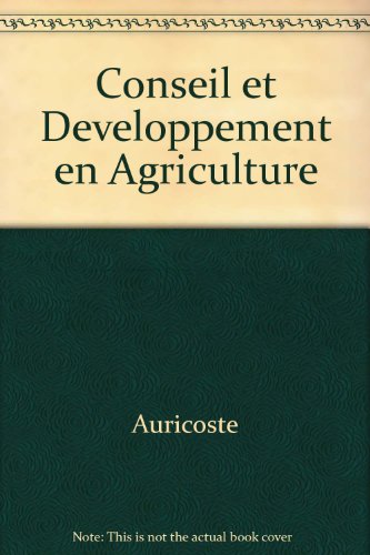 Conseil et développement en agriculture