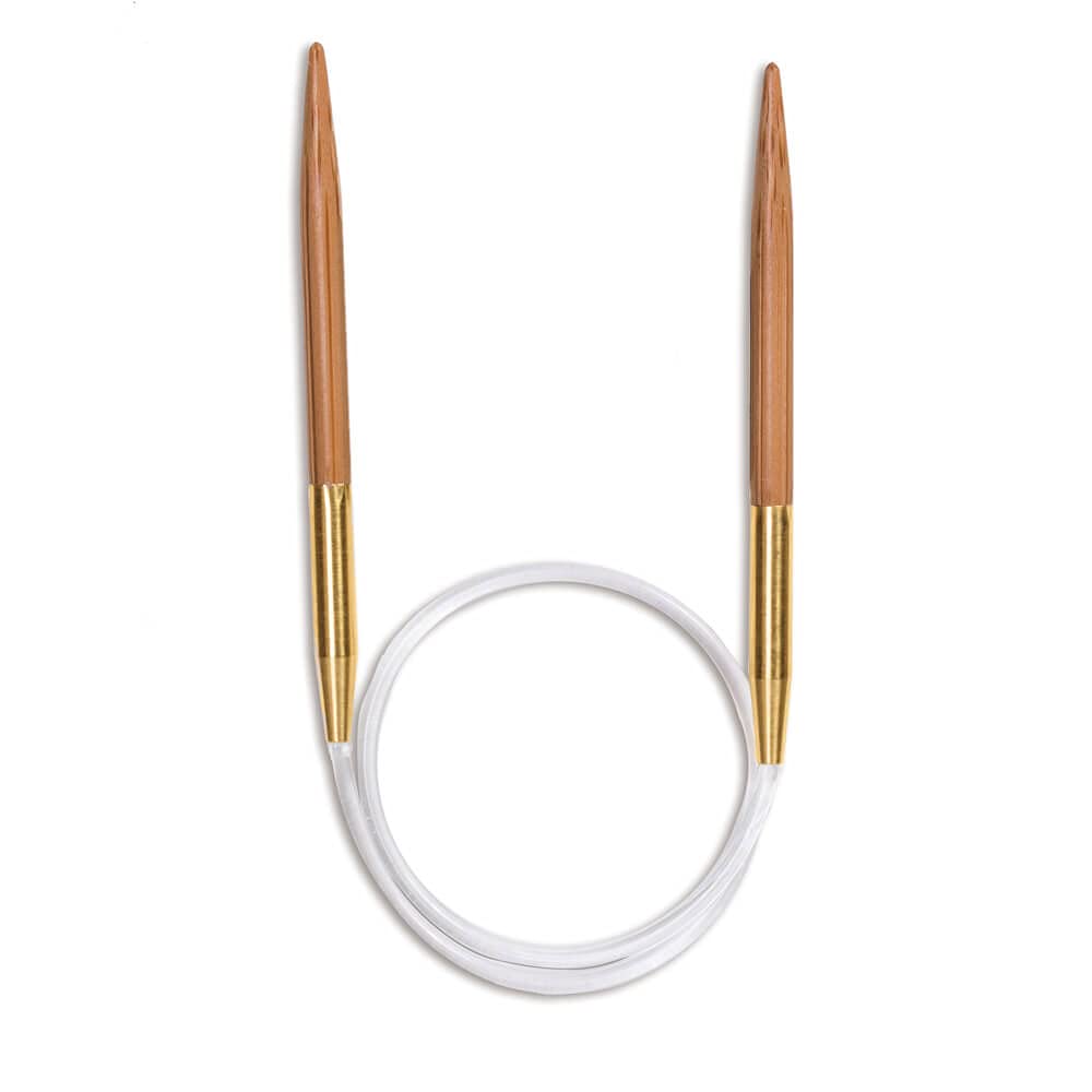 Seeknit KA04286 Bamboo Circular Knitting Needles Beige US 5 3.75 mm