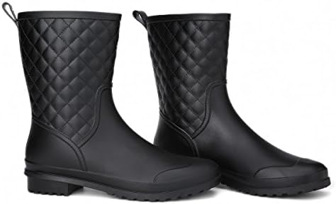 Rainy Show Women's Block Heel Rain Boots by Fashion Rain Shoe