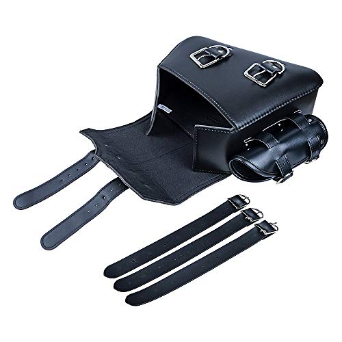 Left&Right Side Motorcycle Solo Saddle Bag and Pannier Storage Compatible with Harley Sportster XL883 XL1200