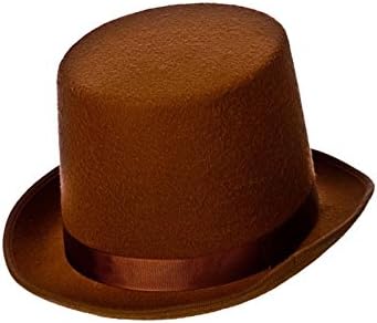 Brown top hat fancy dress Clearance