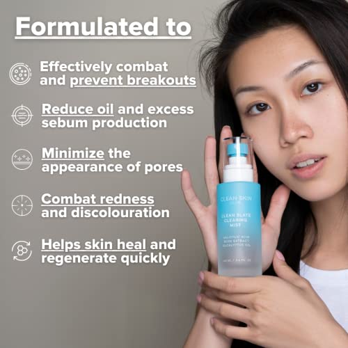 Clean Skin Club Acne Mist, Salicylic Acid Spot Treatment, Dramatic