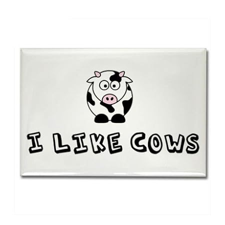 De piel de vaca imán para Nevera - I Like de vacas! #277: Amazon ...