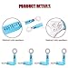 Hilitchi 50Pcs Nylon Heat Shrink Ring Insulated Terminals Electrical Wire Crimp Connector (16-14AWG, 1/4'')