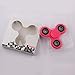 Tri Fidget Hand Spinner - fidget work Ultra Fast Bearings - Finger Toy, Great Gift (SILVER-PINK)