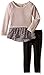 Calvin Klein Girls' French Terry Georgette Tunic with Leggings Set