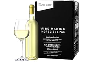 ABC CORK CO. ABC Cork Co Wine Making Kit | 6 Gallon Wine Kit | Premium Ingredients for DIY Wine Making, Makes 30 Bottles of Wine (California Mountain Chardonnay, Medium-Bodied)
