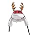 Dyno 16” Adjustable Red and Black Plaid Christmas Hat with Sherpa Ear Flaps and Antlers