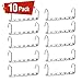Pretigo Space Saving Hangers 10 Pack Wonder Clothes Hangers Stainless Steel Magic Hanger Cascading Hanger Updated Hook Design Closet Organizer Hanger