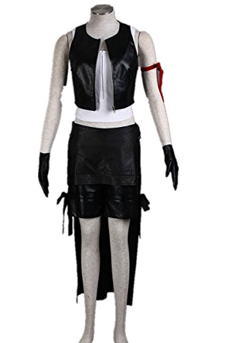 RPG FF7 Final Fantasy VII Cosplay Costume-Tifa Lockhart 6Pcs Set