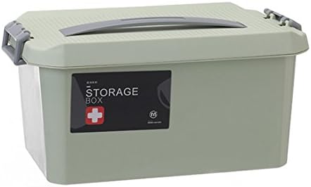 Likeluk Portable Hand-held Double Layered First-aid Medical Box Household Emergency Medicine Storage Box (Green)