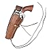 Historical Emporium Standard Left Hand Western Holster Plain, Wild West Single Action Revolver Gun Holster Chocolate