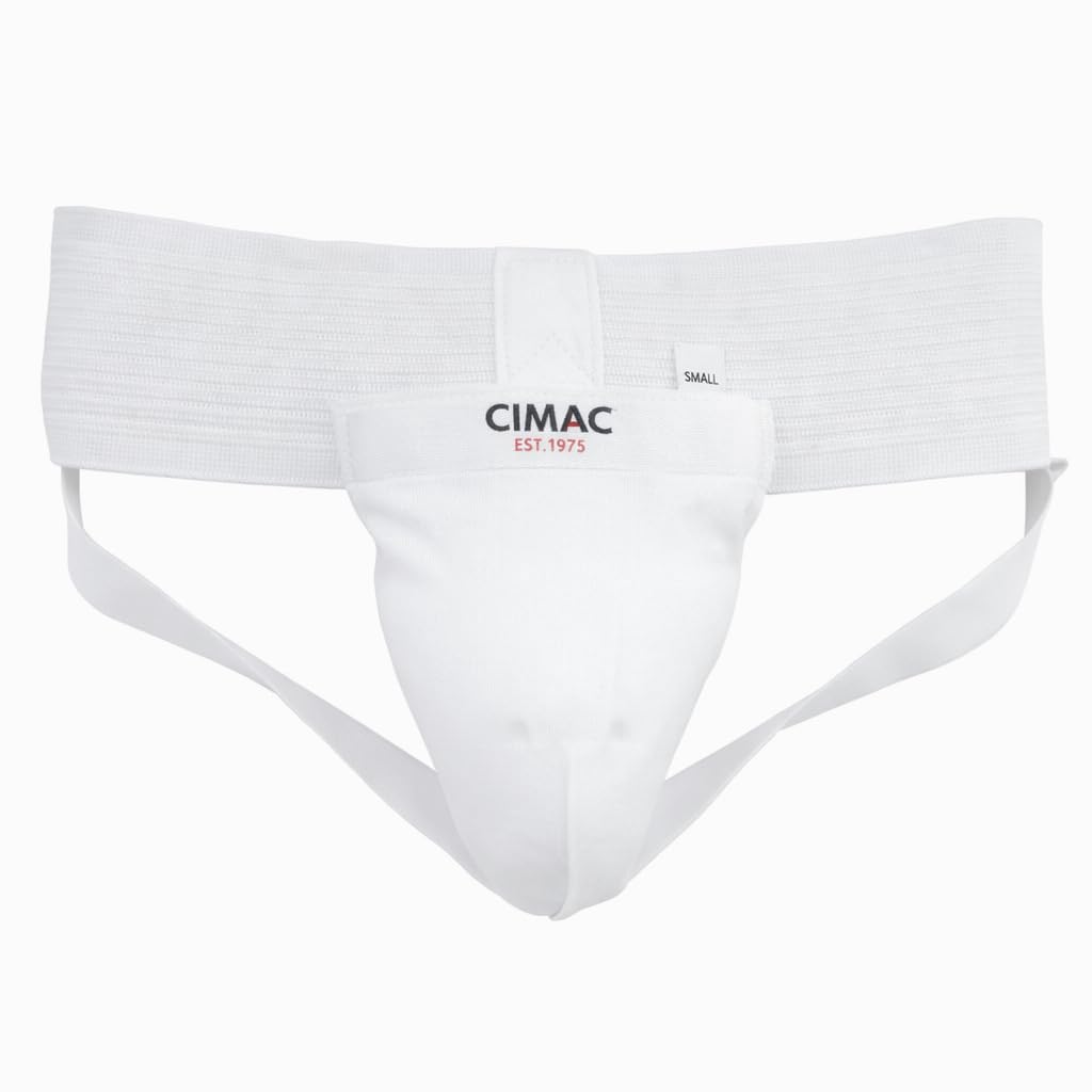 CIMAC Groin Guard - Child Size (56 to 64cm) - Martial Arts Groin Protectors, Elasticated Material with Reinforced Removable Cup, for MMA, Boxing, Muay Thai, Kickboxing, Karate, & Other Contact Sports