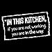 Attitude Aprons Fully Adjustable In this Kitchen If You Are Not Working… Apron, Black, One Size Fits Most