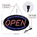 T-SIGN Open Sign,19x10 Inches Neon Open Sign with 3 Lighting Modes Led Open Signs for Business, Stores, Bars, Shops, Including Business Hour Sign and Suction Cup Hook