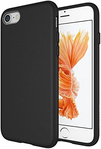 iPhone 7 Case, Evito, Flexible Hybrid Scratch Resistant Back Cover with Shock Absorbing Bumper for Apple iPhone 7 (Black)