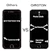 OMOTON iPhone 7 Plus Full Coverage Tempered Glass Screen Protector with [9H Hardness] [High Definition] [Anti-Scratch] [Bubble Free] for Apple iPhone 7 Plus, 5.5 Inch, Black