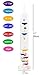 JulWhisper Galileo Thermometer, 7 Multi-Colored Spheres, Display in Fahrenheit and Celsius, 64 to 84F(16 to 28 Celcius) - 11