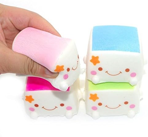 Thickyuan 3 Pcs Squishy Bread Squishies Kawaii Slow Rising Children Toy,Randomly Color