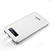 TopMate Power Bank, 20000mah Three-Port External Battery Portable Charger with LED Light Easy to Carry for Galaxy S6 and S6 Edge, Iphone 6s, Iphone 6 Plus(White, Black)