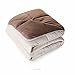 Linenspa Comforter Duvet Insert Full Sand/Mocha Down Alternative All Season Microfiber-Full Size - Box Stitched