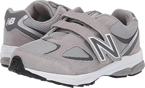 New Balance Kid's 888 V2 Hook and Loop Running Shoe, Grey/Grey,