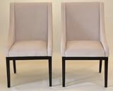 Home Life Contemporary Microfiber Modern Sofa Arm Chairs (Set of 2), Beige (Kitchen)