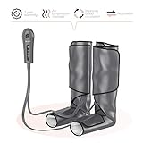 Sedona Leg Massager Circulation Device - Rechargeable Foot Sequential Air Compression Machine, Calf Neuropathy Massage for Home Use for Calves, Legs, Ankles and Feet for Vein Support - Black