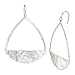 Silpada 'Scalloped' Open Drop Earrings in Hammered Sterling Silver